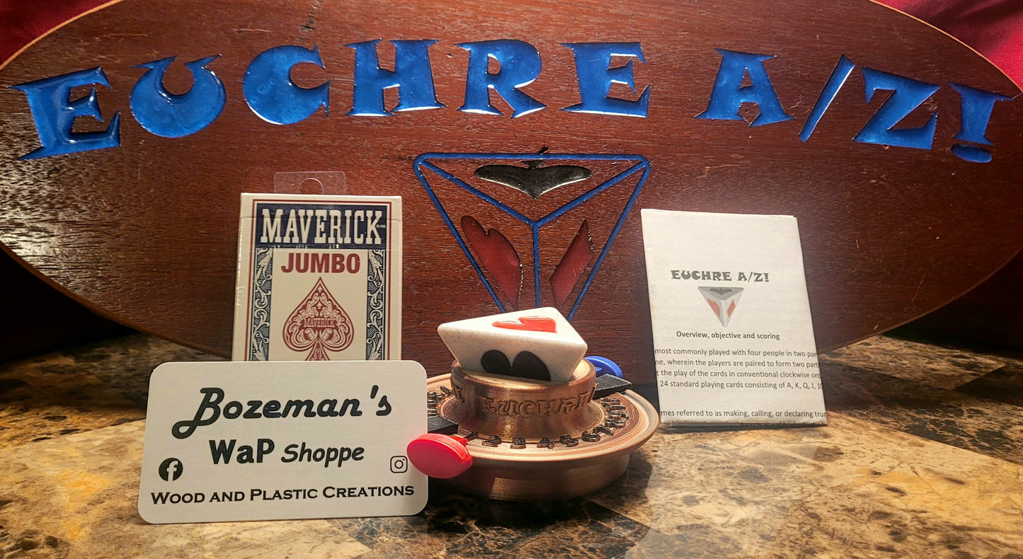 Euchre AZ Trump marker and scoreboard